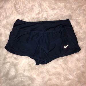 ✨navy blue nike running shorts